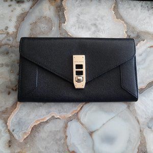 NEW - Henri Bendel Black Leather Wallet